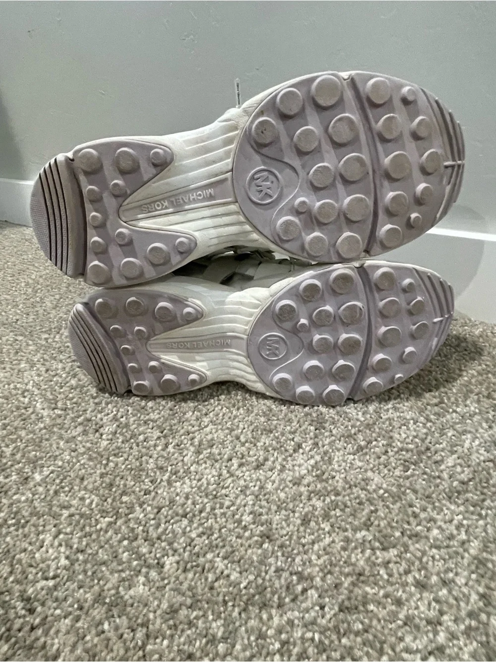 Michael Michael Kors Hero Mixed Media Trainers White Women’s Size 8.5M
